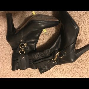 Coach boots black heels